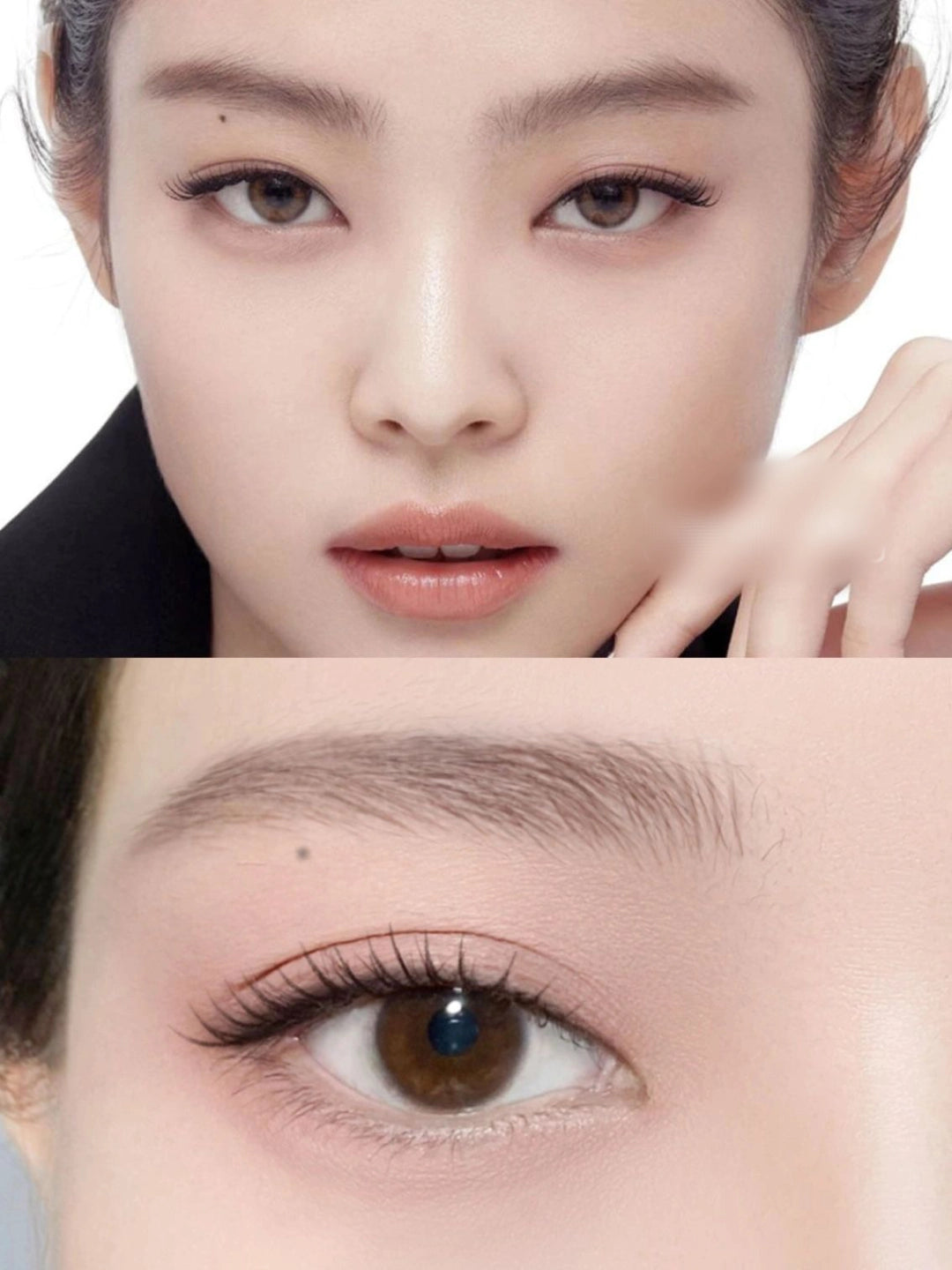 JENNIE韓式裸透底妝精緻彩妝風格解碼 Korean celebrity makeup glowing skin eye makeup beauty