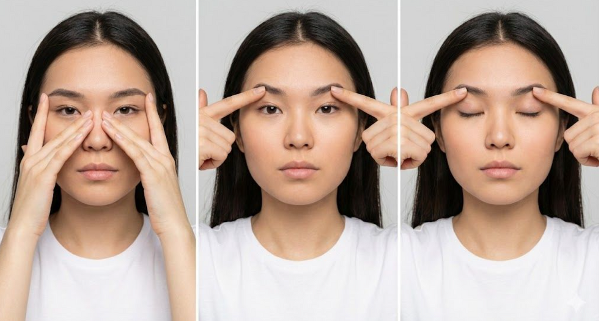 3分鐘眨眼操（每日1次）正確做法示范圖