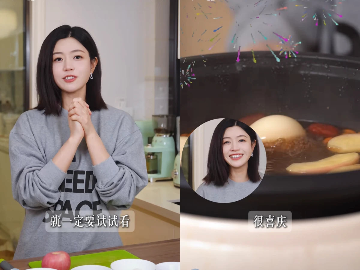 陳妍希分享暖宮湯食譜，砂鍋燉煮蘋果紅棗養生湯，具養顏驅寒、補血功效，改善女性面色氣色。