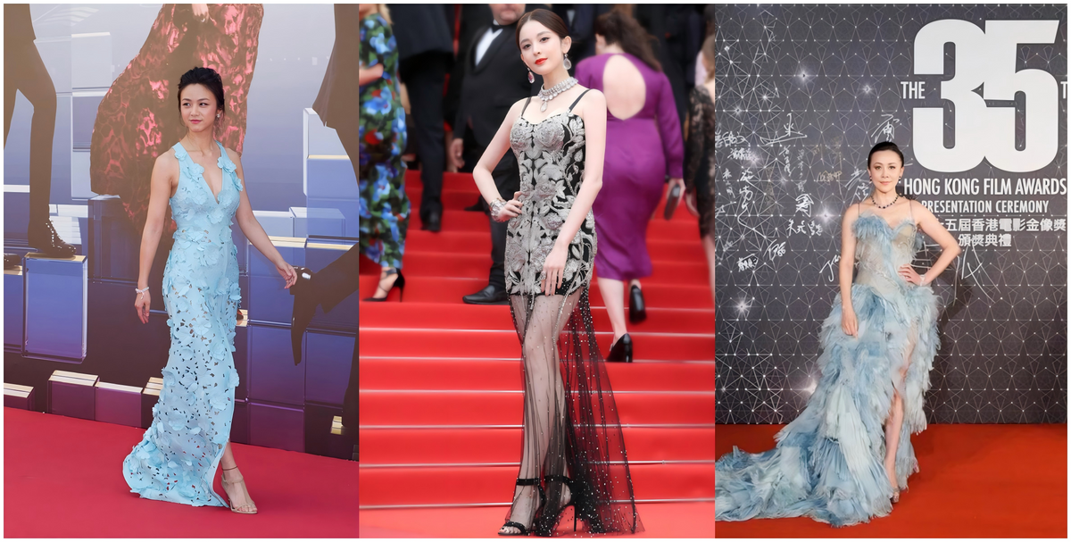 亞洲女星走紅地毯的華麗妝容與造型 asian actress red carpet glamorous makeup look